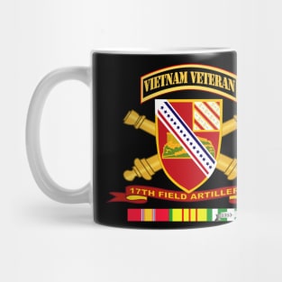 17th Field Artillery w Br - Ribbon VN SVC Vet Tab Mug